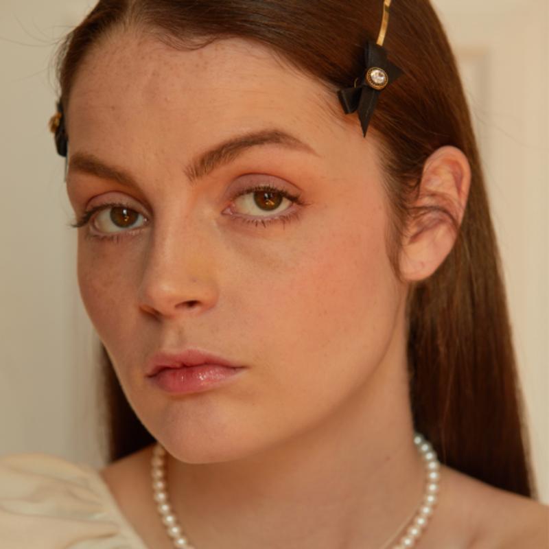 

L’OMBRILLANT Petit Ribbon Hairpin Set (BLACK) BLACK_FREE