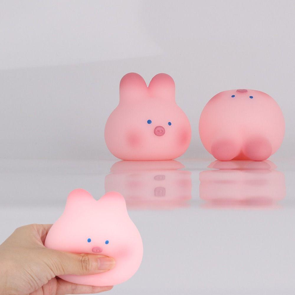 Mochi Pink Pig Squeeze Toy Rabbit Cherry Blossom Pig Squeeze Pinch Toy Office Workers