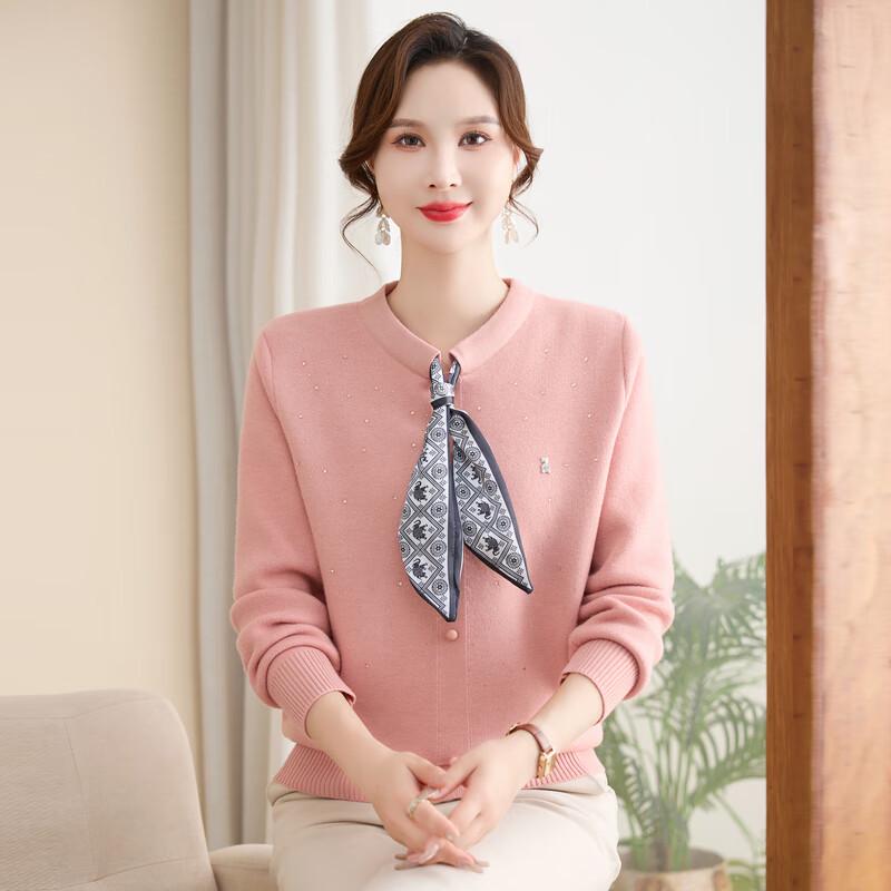 Yuzhaolin 2025 Women's Fleece Lined Knit Sweater