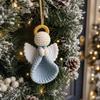 Cute Angel Doll Craft Making Kit Wings Girl Knitted Angel Pendant Crochet Angel DIY Kit  Xmas Gift