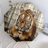 1 PC Automatic Folding Umbrella - African Animals Pattern, Portable & Foldable Design with 8 Ribs, Christmas Birthday Gifts