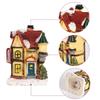 LED Christmas Light House Resin Christmas Ornaments Lighting Christmas Village  Gifts