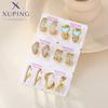 Xuping Jewelry Trendy New Fashion Copper Alloy Mixed Earrings Group Light Gold Color for Women Jewellery Gift
