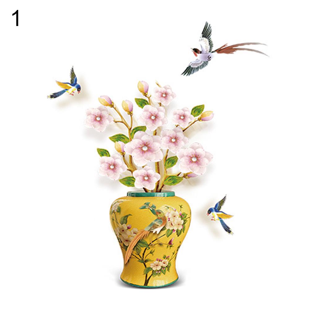 

Милая комната, птица, рыба, ваза для цветов, наклейка на стену, плакат, гостиная, коридор, фон, наклейка на стену 1#