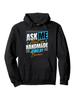 Casual Handmade Jewelry Business Hoodie - "Ask Me About My Handmade Jewelry" Print