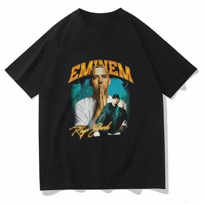 Tricou cu imprimeu grafic Rapper Eminem Modă vintage Tricou casual Îmbrăcăminte bărbați Femei 2026 Vară Nou Tricou