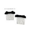 2Pcs Inserted Comb Bow Hair Comb Adornment Hair Clip Versatile Simple Anti-Skid Curl Bangs Side Top Clip Hair Accessories