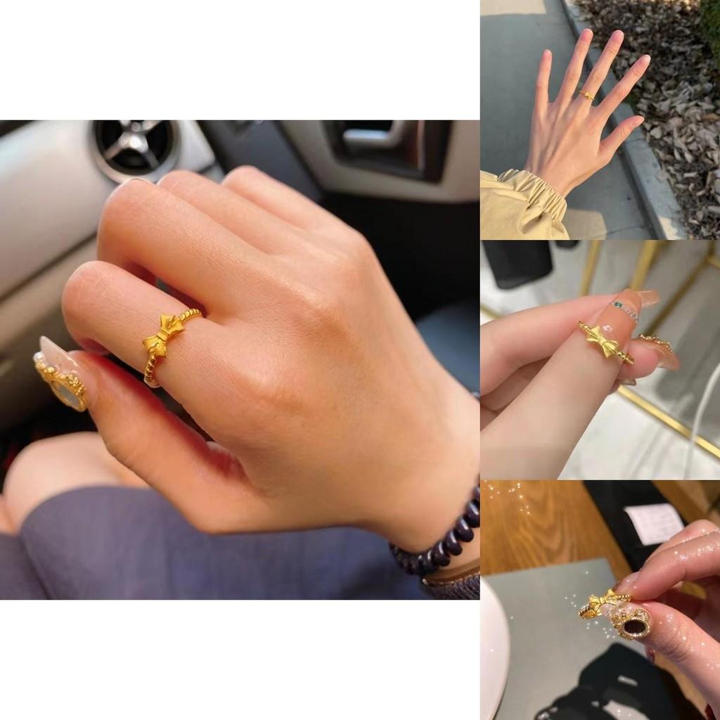 New Stunning 2022 Style Brass Gold Plated Women Butterfly Ring Geometric Design For Lovers Nature