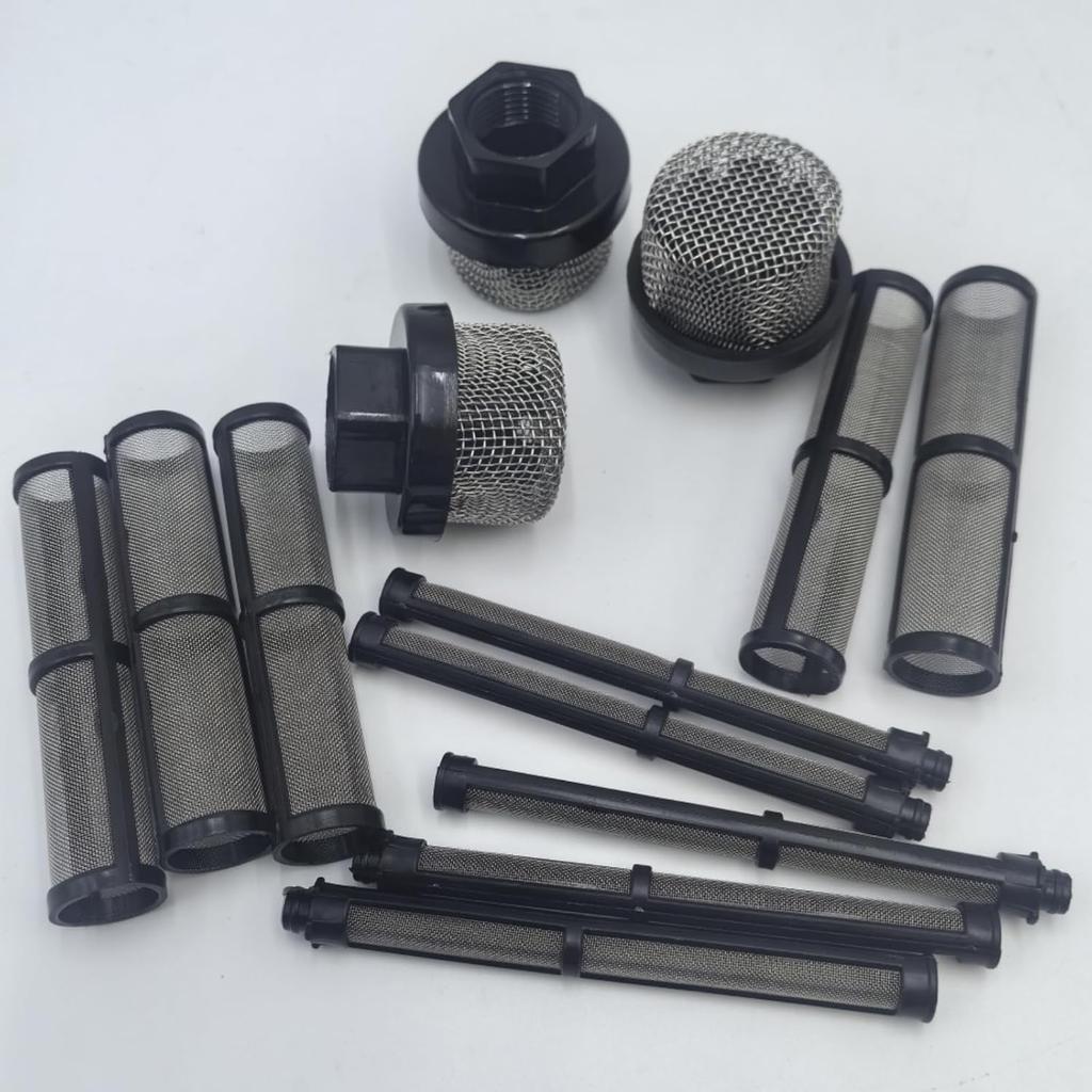 Airless Sprayer Filter Set for Graco 390 395 490 495 595 3400 Sprayer, 3 Kinds of Straw Filter Spray Pump Inner Core Filter Gun Filter, 246385 246384