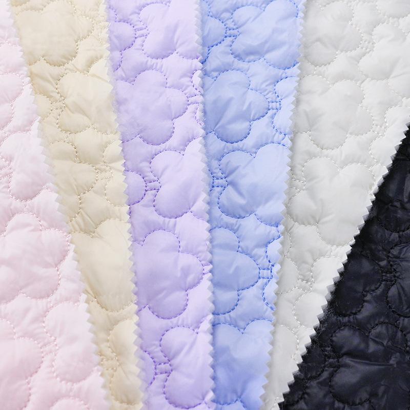 Autumn and Winter Flower Quilted Cotton Fabric, Making Padded Jacket Coat Lining Girls' Cute Quilted Cotton Clothes Cloth 100cm