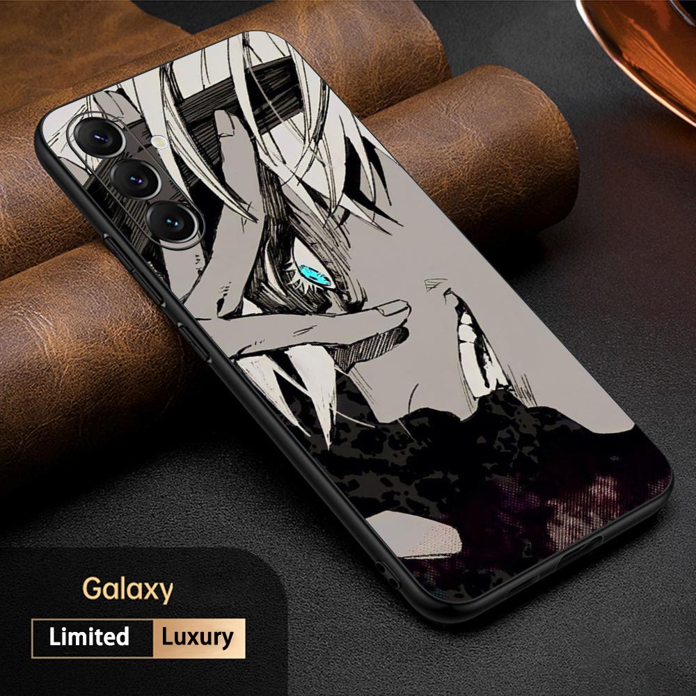 Satoru Gojo heißer Anime-Mann-Design Handyhülle für Samsung Galaxy S26 S25 S24 S23 S22 S21 Plus Ultra Note20 Weich Schwarz