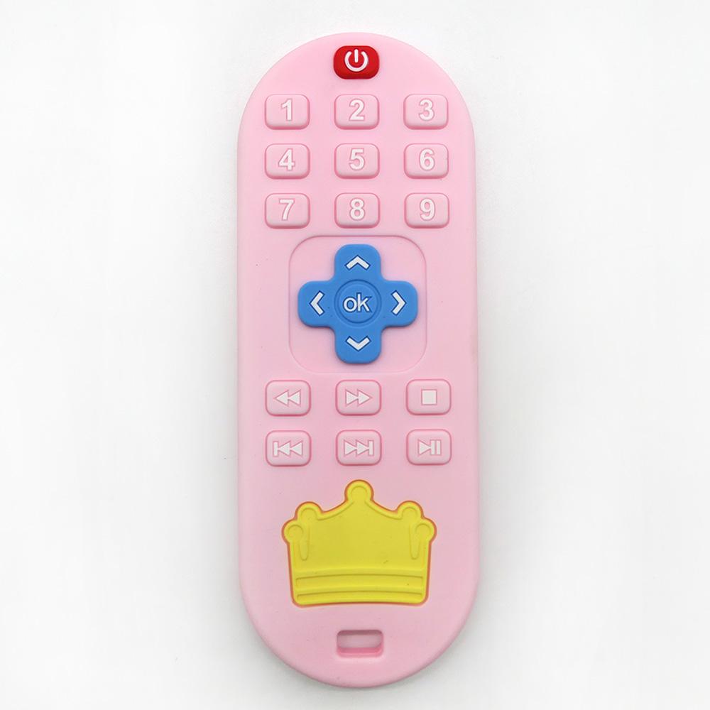 Non-Toxic Simulated Remote Control Teether Baby Pacifier Anti-Thumb-Sucking Soothing Toy For Chewing And Stress Relief