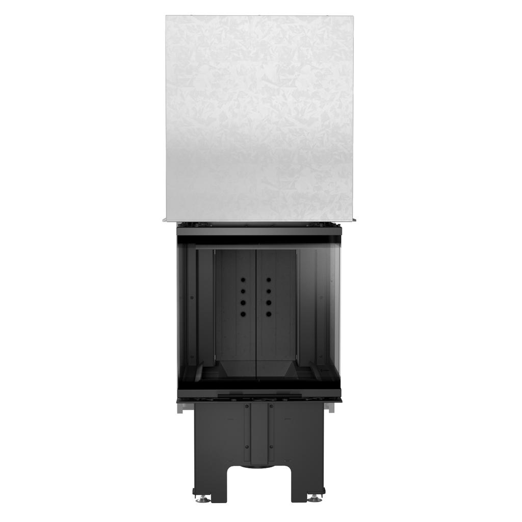 Steel fireplace KRATKI NBC 500/500 8 kW Ø 200 Lift-up black thermotec