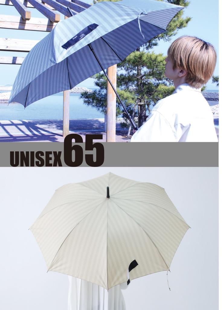 Large 65cm Stylish Design with Thick Automatic Fiberglass Matte Black Striped Umbrella, Ribs, Logo, Band, One-touch Opening, Durable, Lightweight,