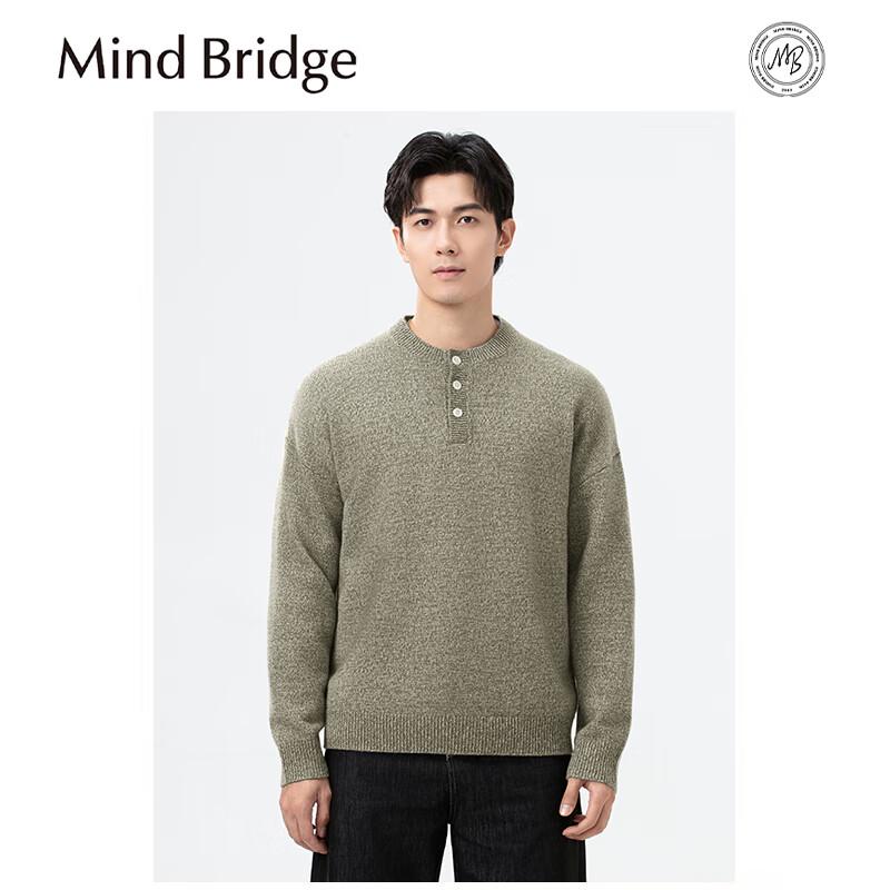 

Mind Bridge Men s Polo Neck Wool Knit Sweater M 170/92A