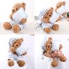 Bear Teddy Plush Toy Sleepwear Style Short Fabric Children Festival Doll Gift