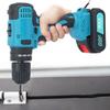 21V Electric Drill Cordless Powerful Multifunction Variable Speed Impact Driver with 27Pcs Accessories