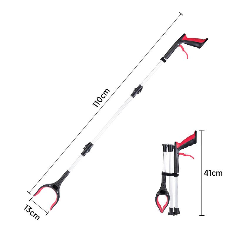 Portable Foldable Litter Picker Grabber Tool Lightweight Wide Claw Trash Reacher for Outdoor Camping Cleaning
