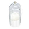 Makeup Brush Holder with Lid Clear Dustproof 360 Degree Rotating Makeup Brush Holder   for Vanity Desktop Bathroom Countertop