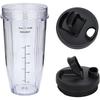 24oz Blender Cups and 7 Fins Blade for Ninja Nutri Replacement Cups with Sip and Seal Lids Perfect Fit for BL480