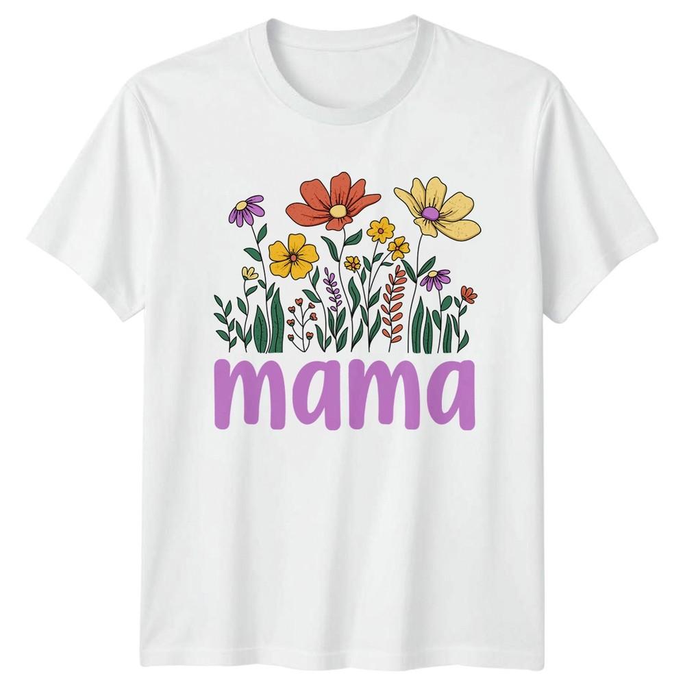Mama Unisexs TShirt Floral Motherhood Mothers Day Gift For Her S