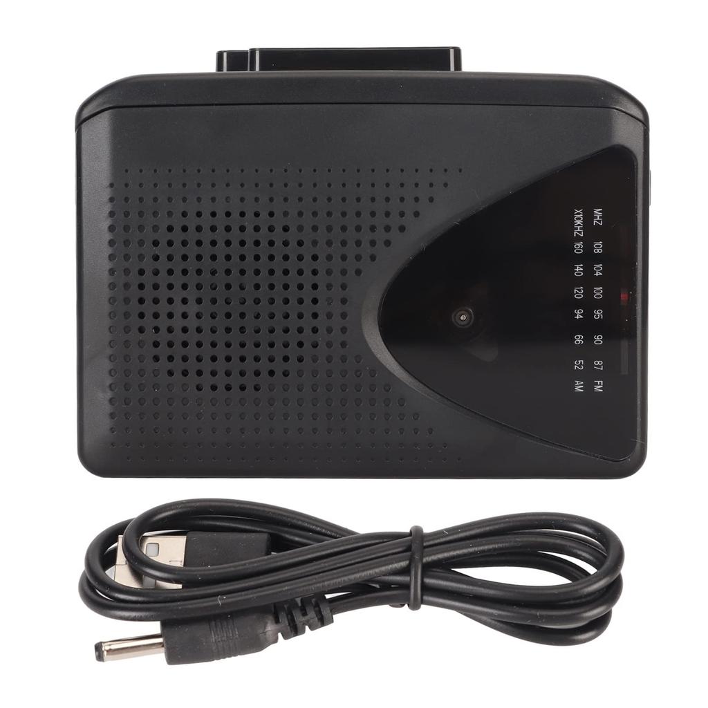 Portable Cassette Retro FM AM Radio Walkman with Speaker and Earphone Cassette to MP3 Converter Tape Player Recorder for Travel and Sports Player,