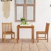 VidaXL 3-piece Garden Dining Set 80 X 80 Cm In Solid Teak Wood 3059921