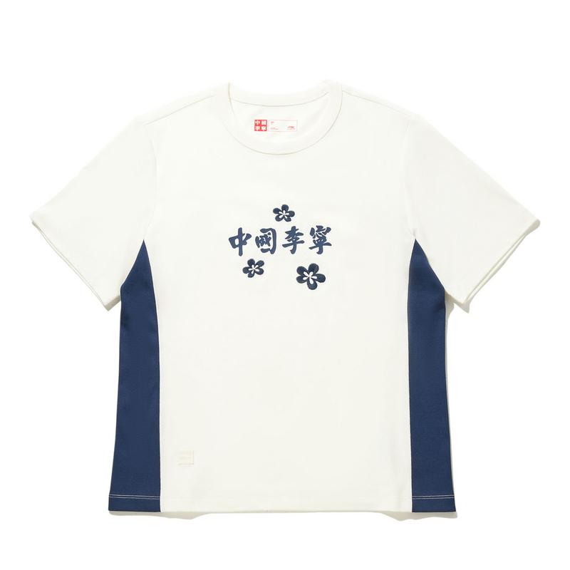 Li-Ning Retro Sports Series Ice Feel Comfortable Moisture Wicking Short Sleeve T-Shirt Women tops AHSW820-1 S