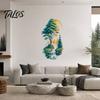 Forest Style Window Clings Mountain Waterfall Scenery Wall Sticker, PVC Waterproof Mural, Peel And Stick Art Wallpaper Decor for Bedroom Living