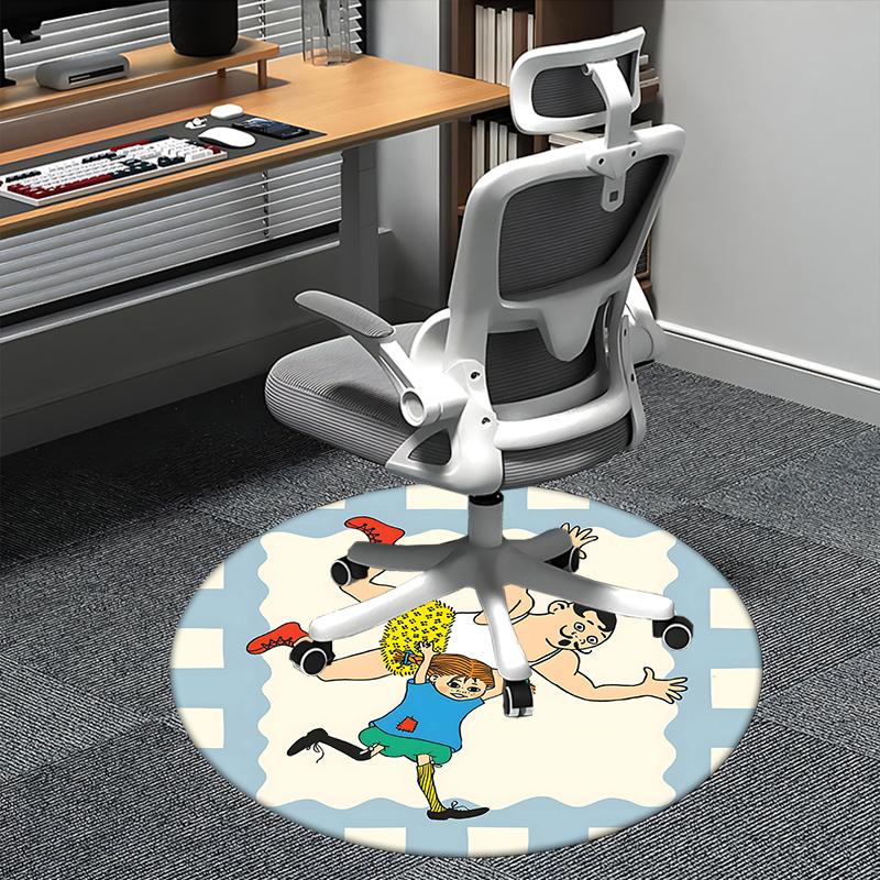 

Pippi Longstocking,Toys Chair mat Round Rug Office carpet, Non slip, Suitable for Living Rooms, Bedrooms decor.1205112a 80cm by 80cm