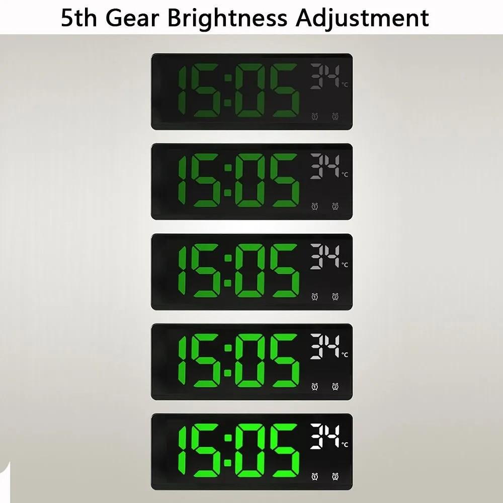 2023 Digital Alarm Desk Clock for A Bedroom LED Clock with Temperature Electronic Table Date Display with Large Screen Home Decor