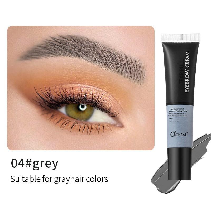 

OCHEAL Peel Off Eyebrow Tint Стойкий, водостойкий, не размазывающийся гель для бровей 10g серый