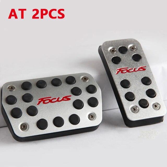 

Чехол для автомобильных педалей для Ford Focus 2 3 4 MK2 MK3 MK4 2007-2016 2017, педаль акселератора топлива, педаль тормоза, аксессуары для педалей сцепления AT 2pcs