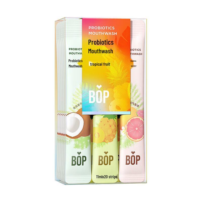 

BoPpu Professional Mixed Fruit Probiotic Mouthwash Strips
