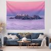 Traumhafter Rosa Wolkenmeer Meili Schneeberg Wandteppich Schlafzimmer Wohnzimmer Wanddekoration Stoff