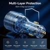 2-in-1 90W Power Cable Cigarette Lighter Adapter Car Charger Type C 12V-24V To 30V Booster DC Power Cord DC Male to Lighter Plug For Starlink Mini