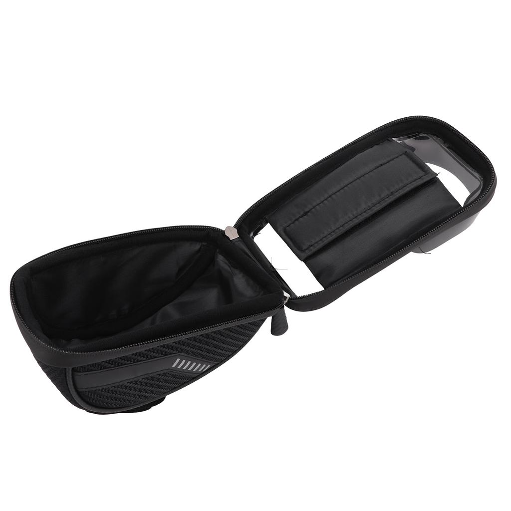 Bike Front Frame Bag Riding Phone Holder Bag Support Touch Screen for Mountain Road Bike