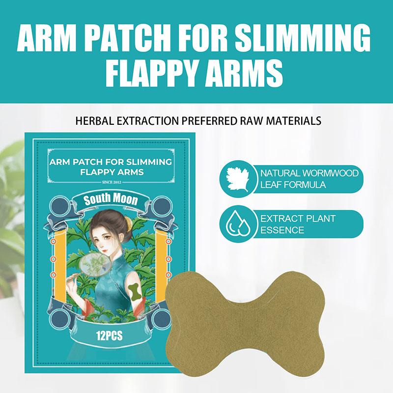 South Moon 1 Pack/12pcs  Herbal Thin Arm Patch Shaping Patch Arm Slimming Patch Beauty Arm Massage Firming Patch
