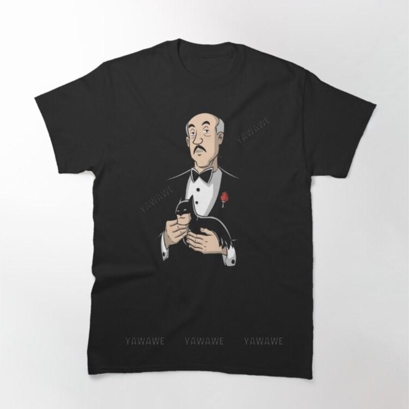 New Arrived Black Short Sleeve Brand Unisex Cotton Top THE BATBUTLER Printed T Shirt Unisex Tee Shirt Oneck Fashion Tshirt Tops