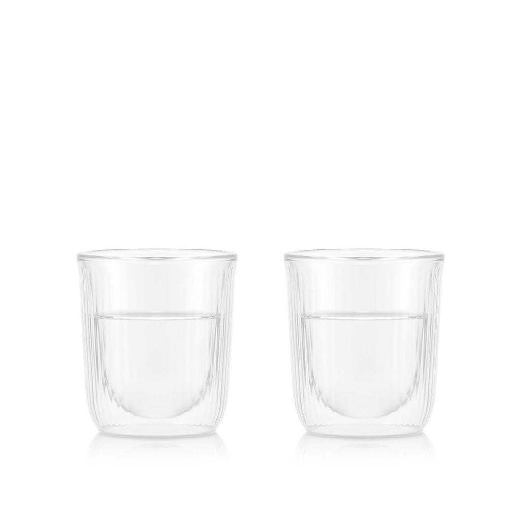 BODUM DOURO Double Wall Sake Glass 145ml Set of 2 Clear [Genuine Product] 12124-10