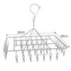 VECELO Clothes Drying Rack, 40 Clothespins, 28 X 36 Cm, WJ9
