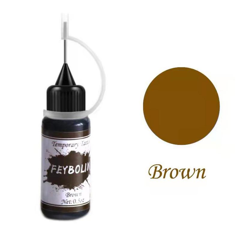 Temporary Tattoo Indian Henna Tattoo Ink Body Art Paint Semi-Permanent Makeup Pigment No Pain Eyebrow Eyeliner Beauty Supply Diy
