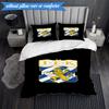 3PCS Ifk Lion Crest Emblem Bedding Set 2D Printing (Includes 1 Duvet Cover + 2 Pillowcases Coreless), Bedroom decor,Fan gift