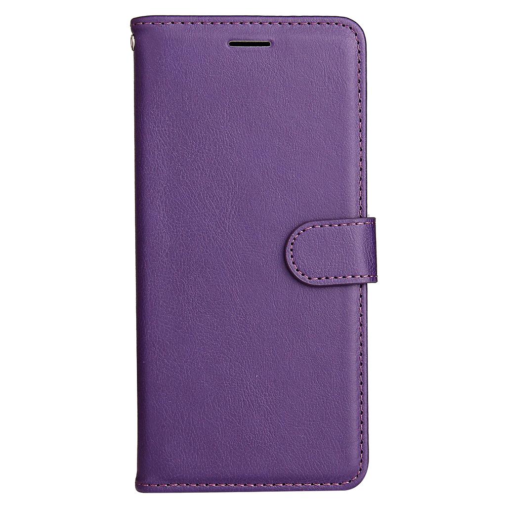For Motorola Edge 50 Neo 5G/Moto S50 5G/Thinkphone 25 5G Case Solid Color Leather Mobile Cover Wallet Stand with Strap