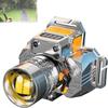 New Three-stage Dimmer Mode Head-mounted Flashlight Waterproof USB Rechargeable LED Flashlight Hunting Powerful Camping Lantern