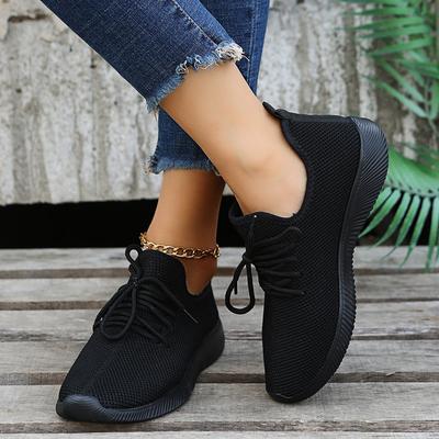 Sommer neu Frühling Sommer Herbst vielseitige Damen Einzelschuhe flache weichsohlige Schuhe Trend lässig Strick