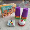 Kids' Educational Speed Stacking Cups - Interactive Tabletop Game for Kindergarten & Parent-Child Play