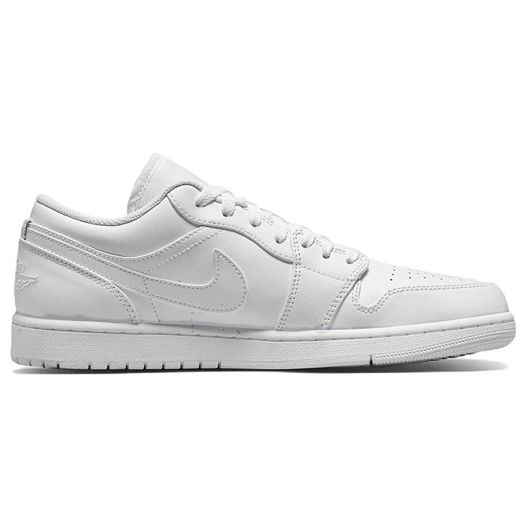 New JORDAN 1 Low Triple White 553558-136