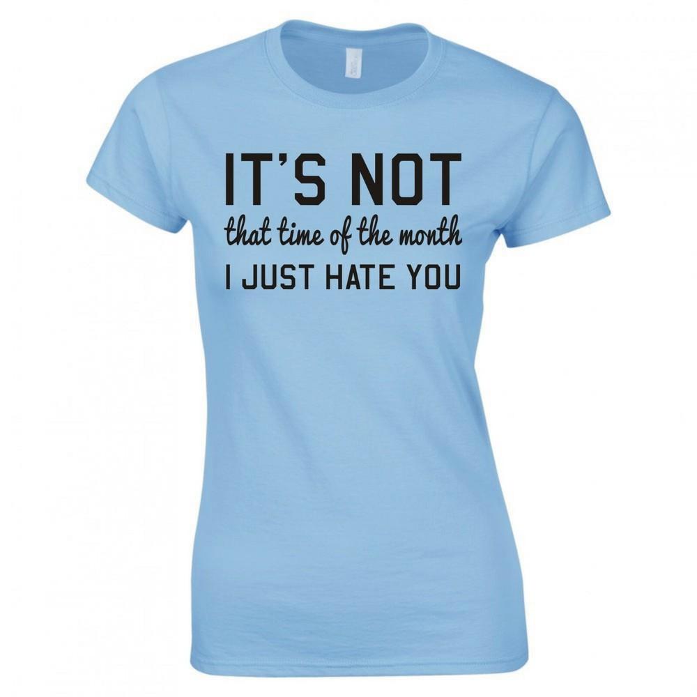 Funny Feminist That Time Of The Month Skinny Fit Tshirt S