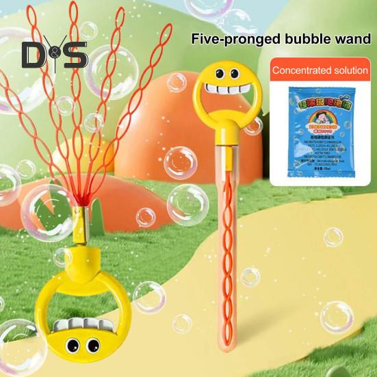 32-Hole Bubble Wand with Concentrate Packs Fun Outdoor Toy Bubble Blowing Machine Toy for Kids Adults